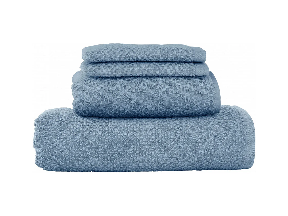 Lot 2 serviettes de bain et 2 gants de toilette