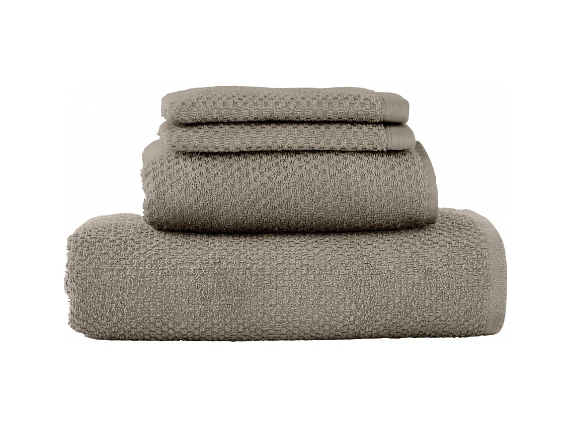 Lot 2 serviettes de bain et 2 gants de toilette