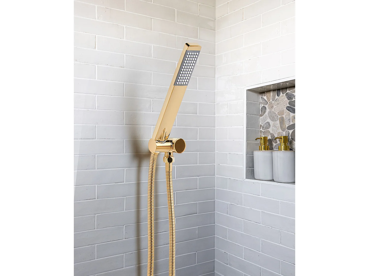 Pommeau de douche CHILAPA Doré
