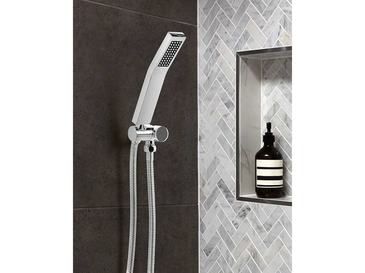 Pommeau de douche AMBORO Laiton Argenté