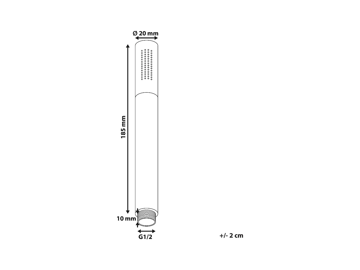 Pommeau de douche MARFAU Laiton Argenté