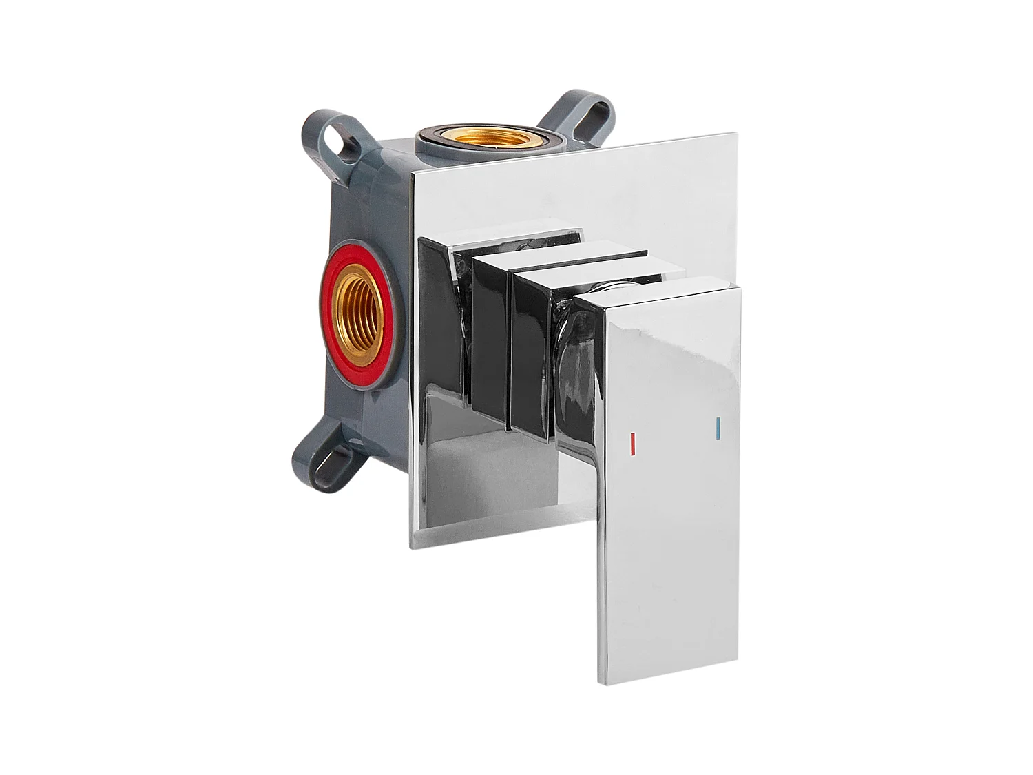 rubinetto miscelatore da parete per lavabo KARUAY Argento