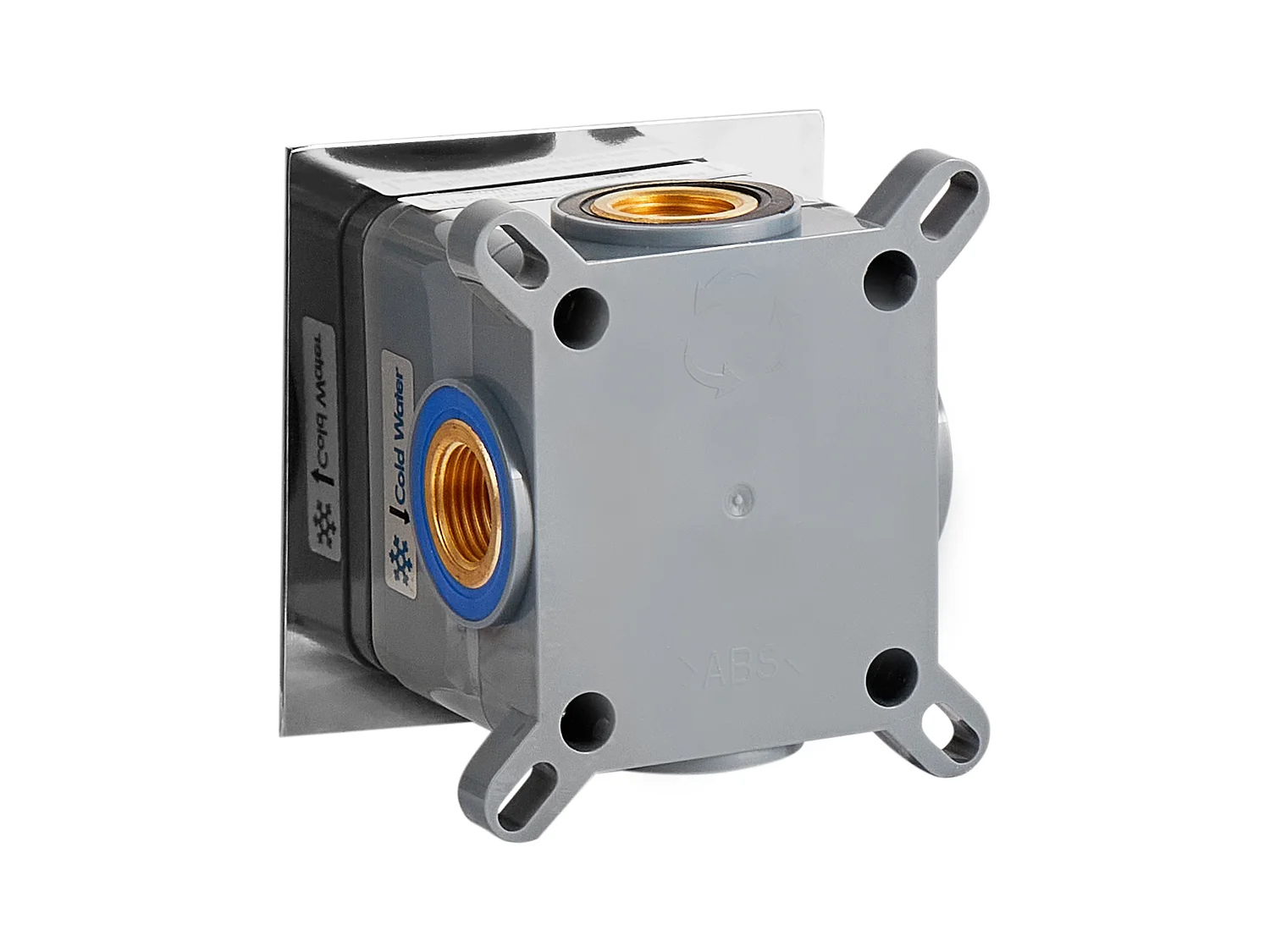 rubinetto miscelatore da parete per lavabo KARUAY Argento