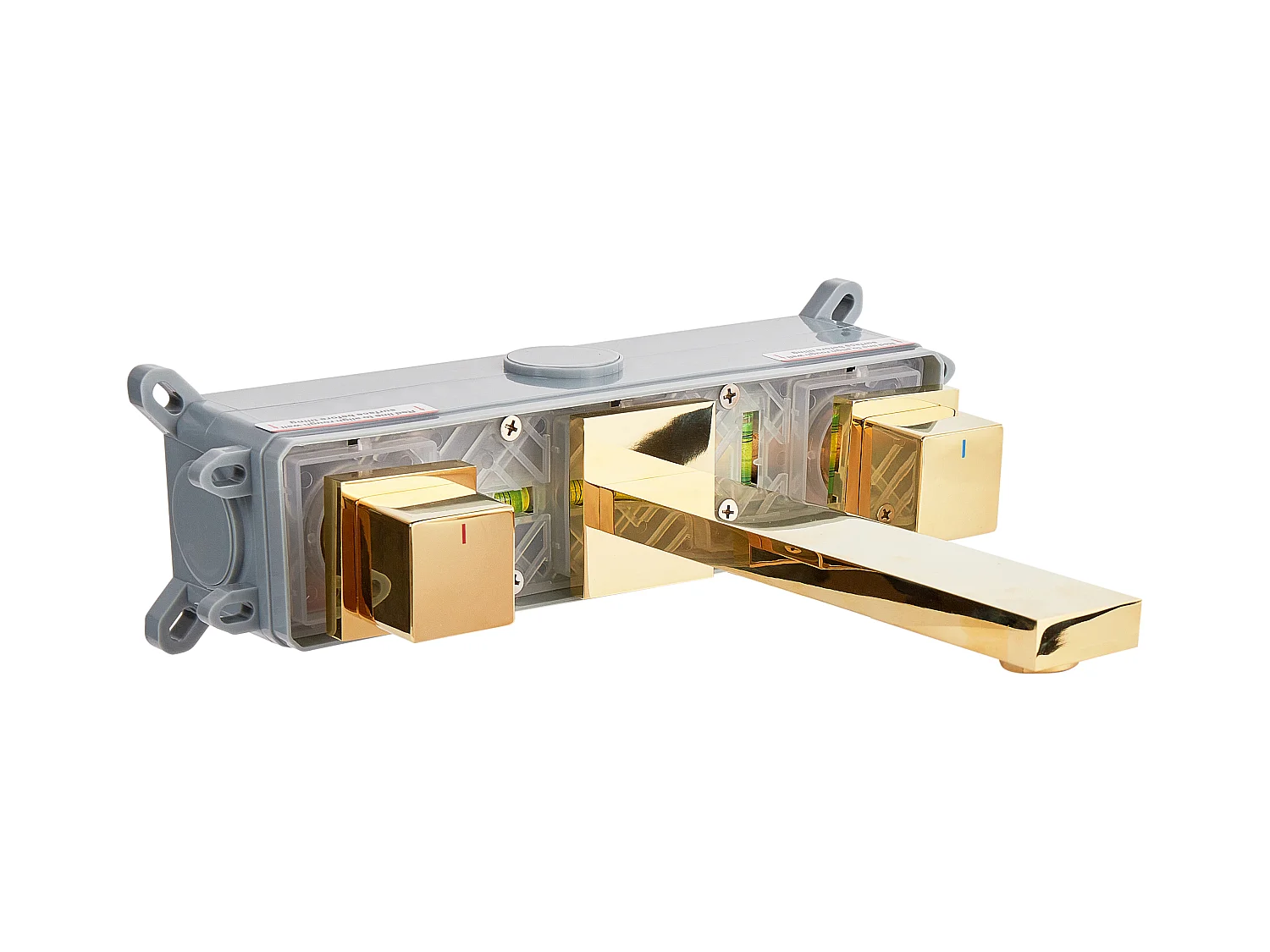 Robinet de lavabo mural PAILON Laiton Doré