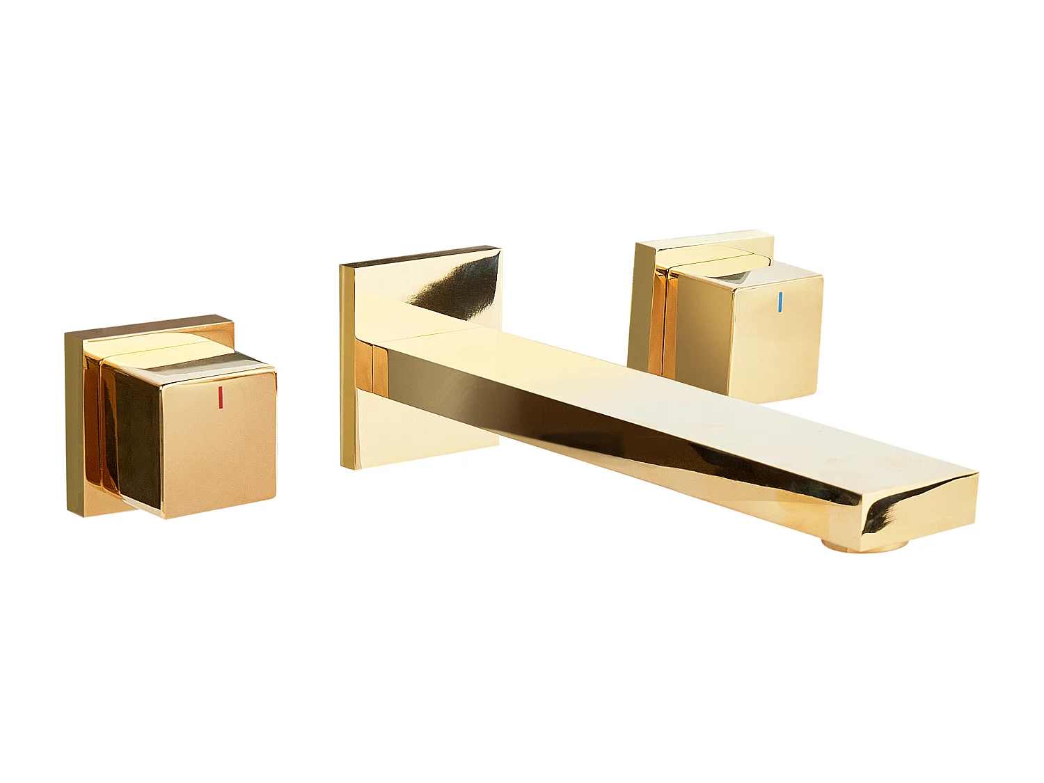 Wandmontierte Waschtischarmatur PAILON Gold