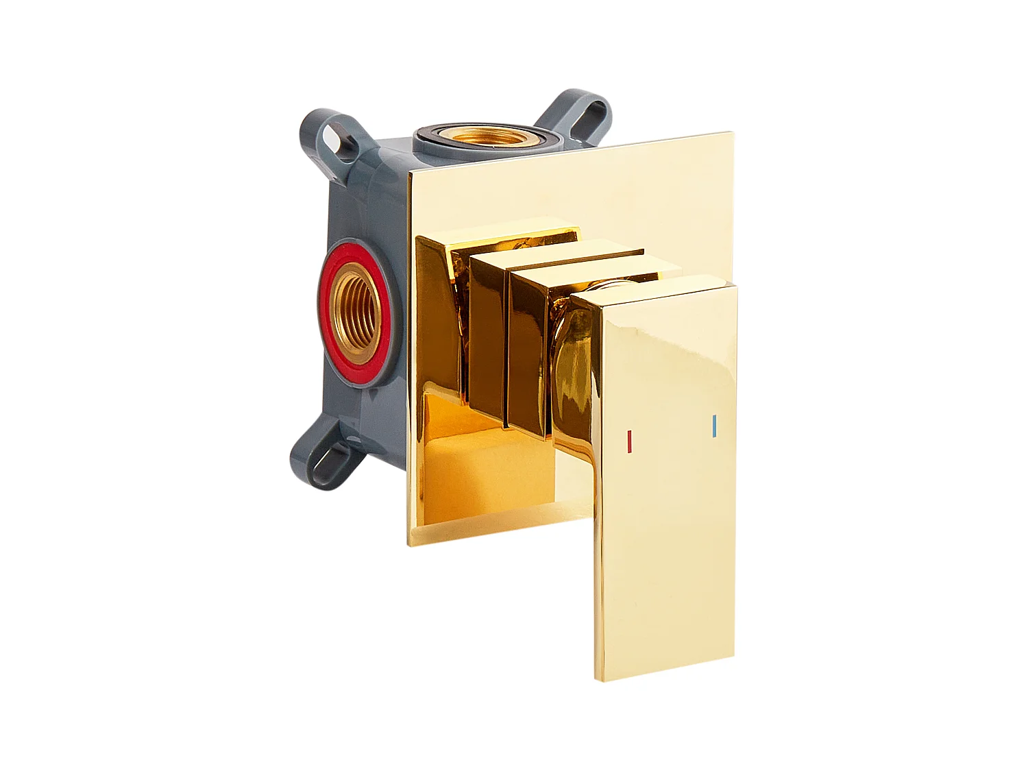 Robinet de lavabo mural KARUAY Laiton Doré