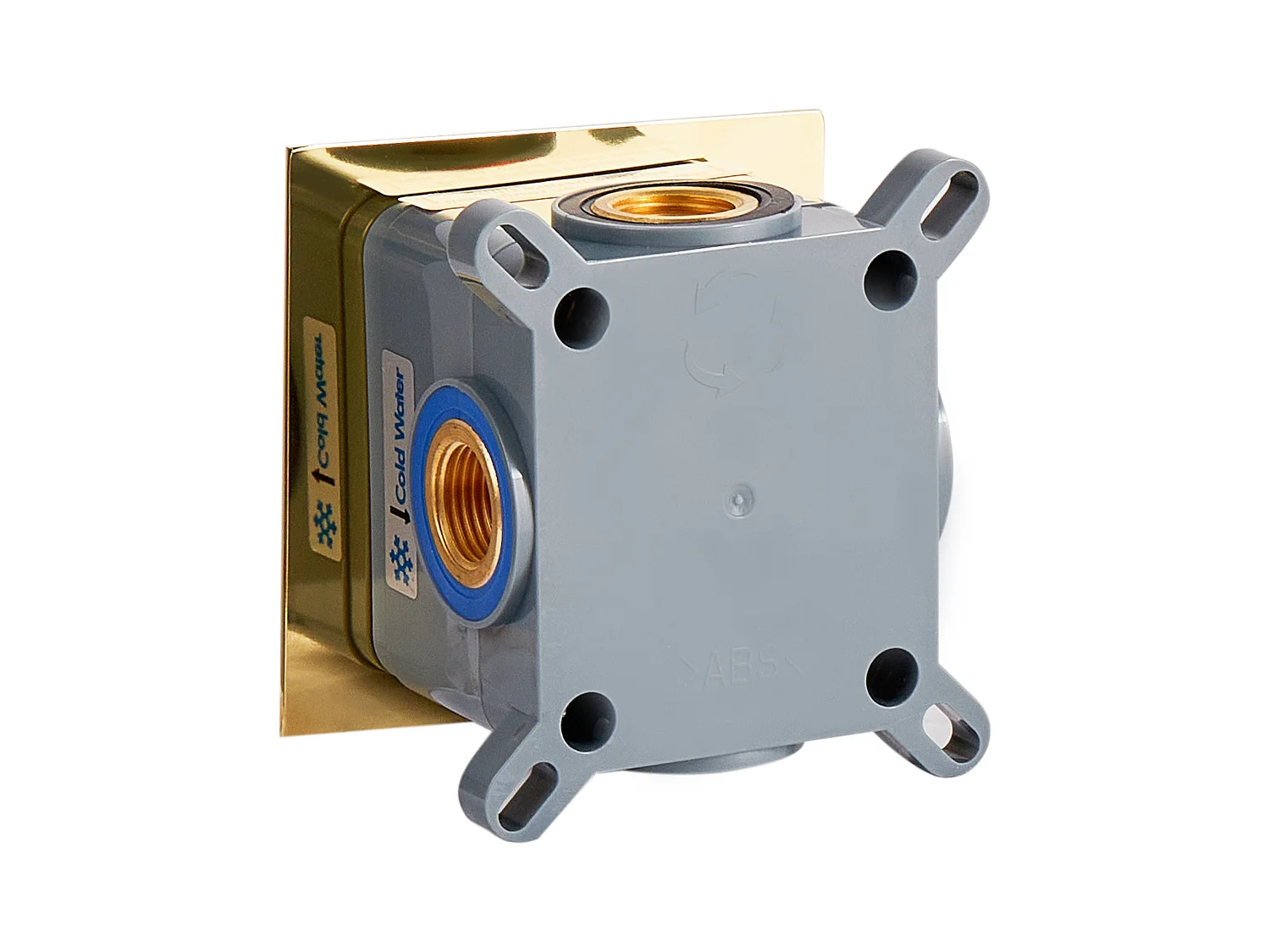 Robinet de lavabo mural KARUAY Laiton Doré