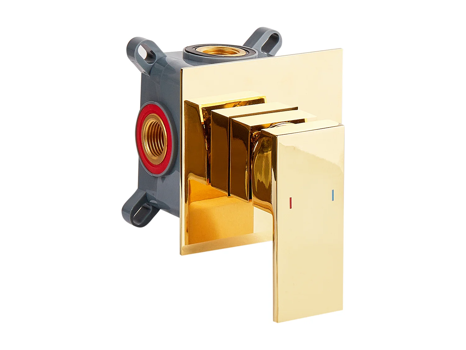 Robinet de lavabo mural KARUAY Laiton Doré