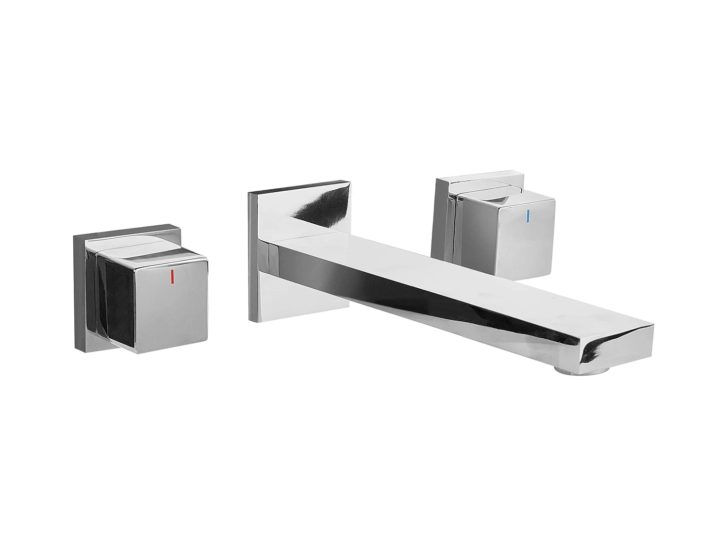 Wandmontierte Waschtischarmatur PAILON Silber