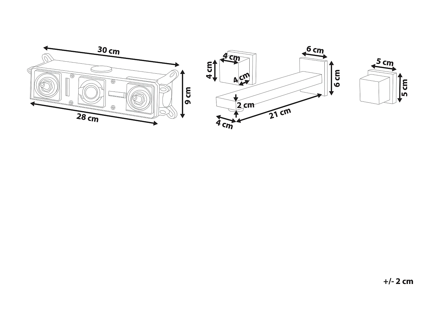 Torneira misturadora de lavatório para parede PAILON Prateado