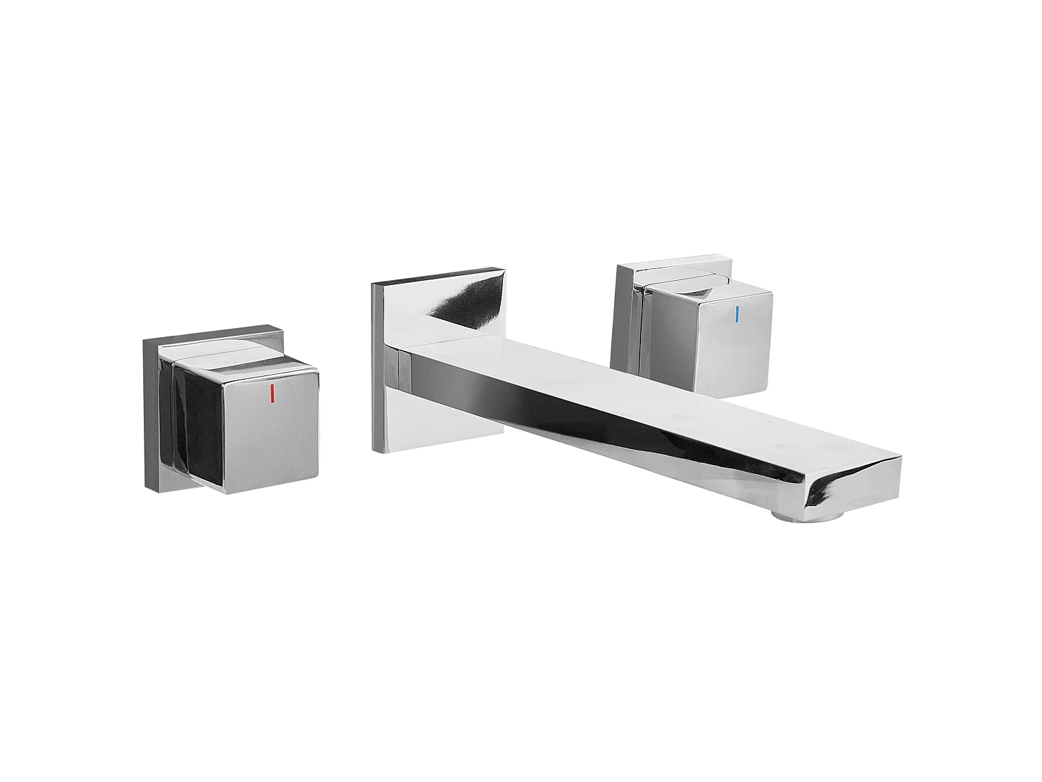 Wandmontierte Waschtischarmatur PAILON Silber