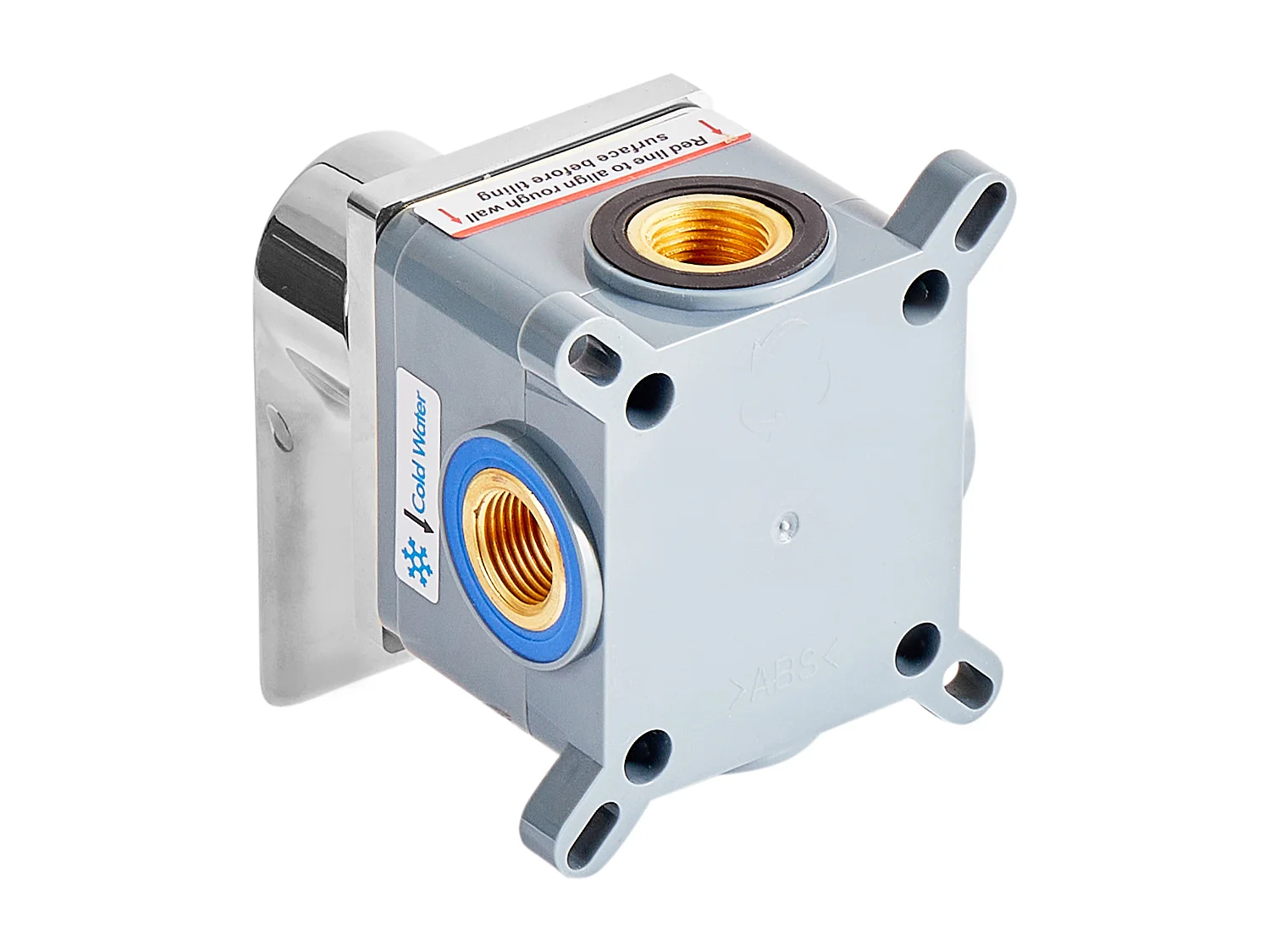 Robinet de lavabo mural APONWAO Laiton Argenté