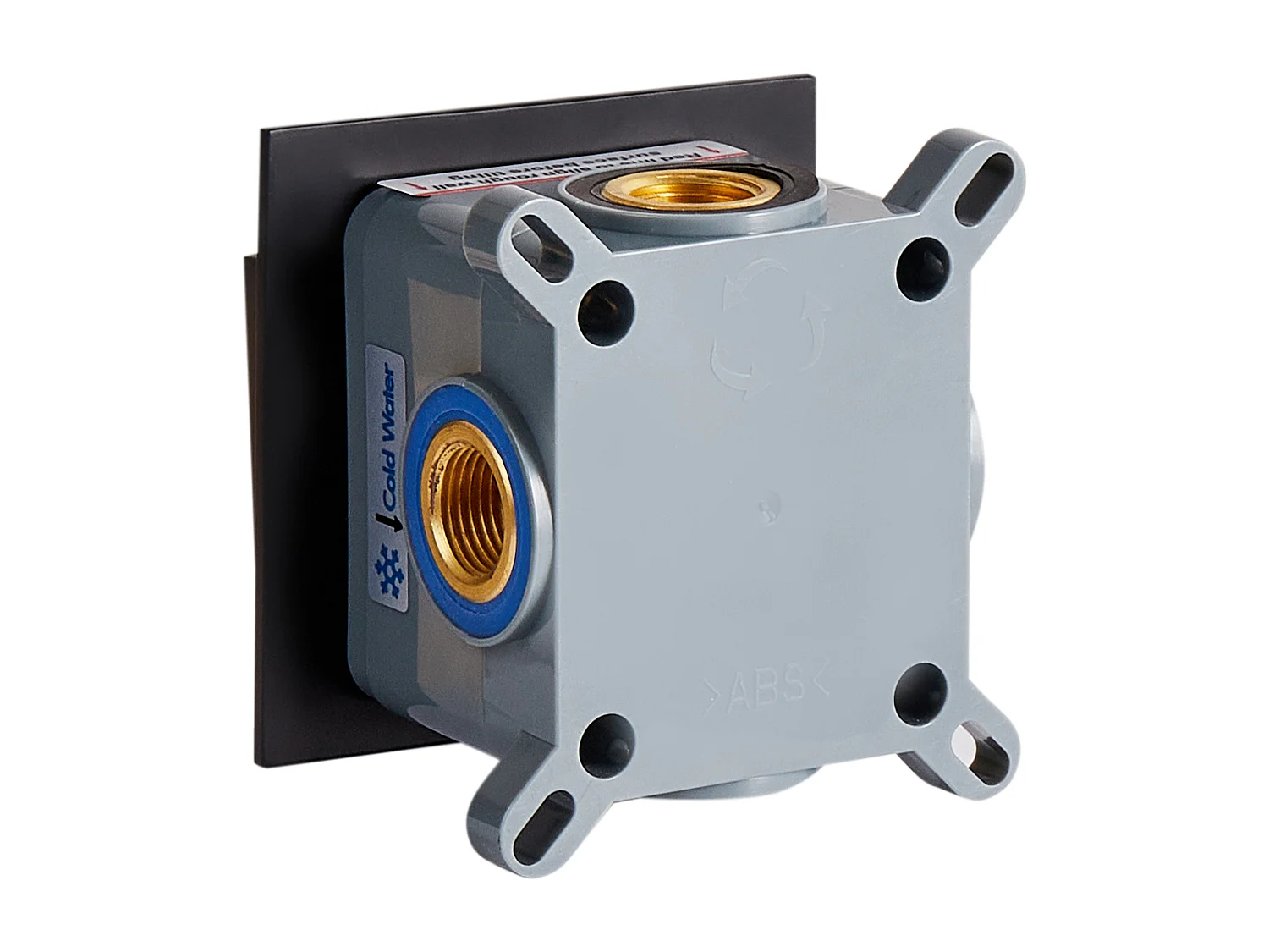 Robinet de lavabo mural KARUAY Laiton Noir