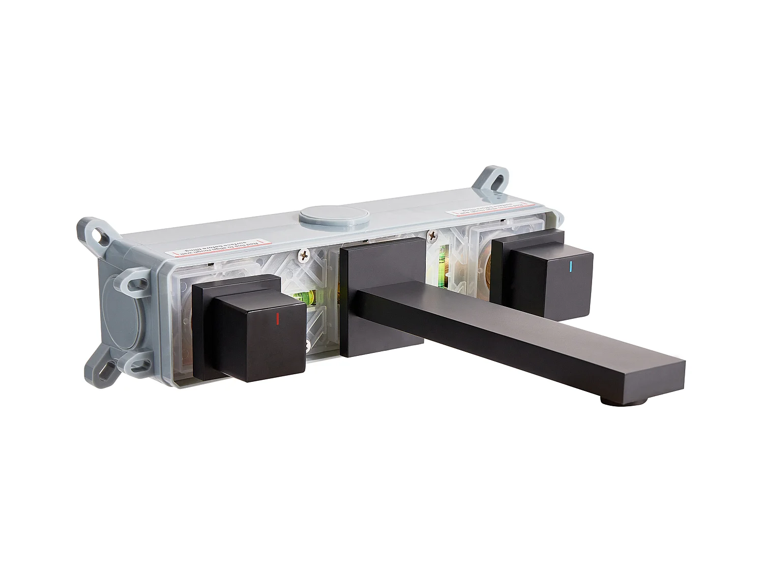 Robinet de lavabo mural PAILON Laiton Noir