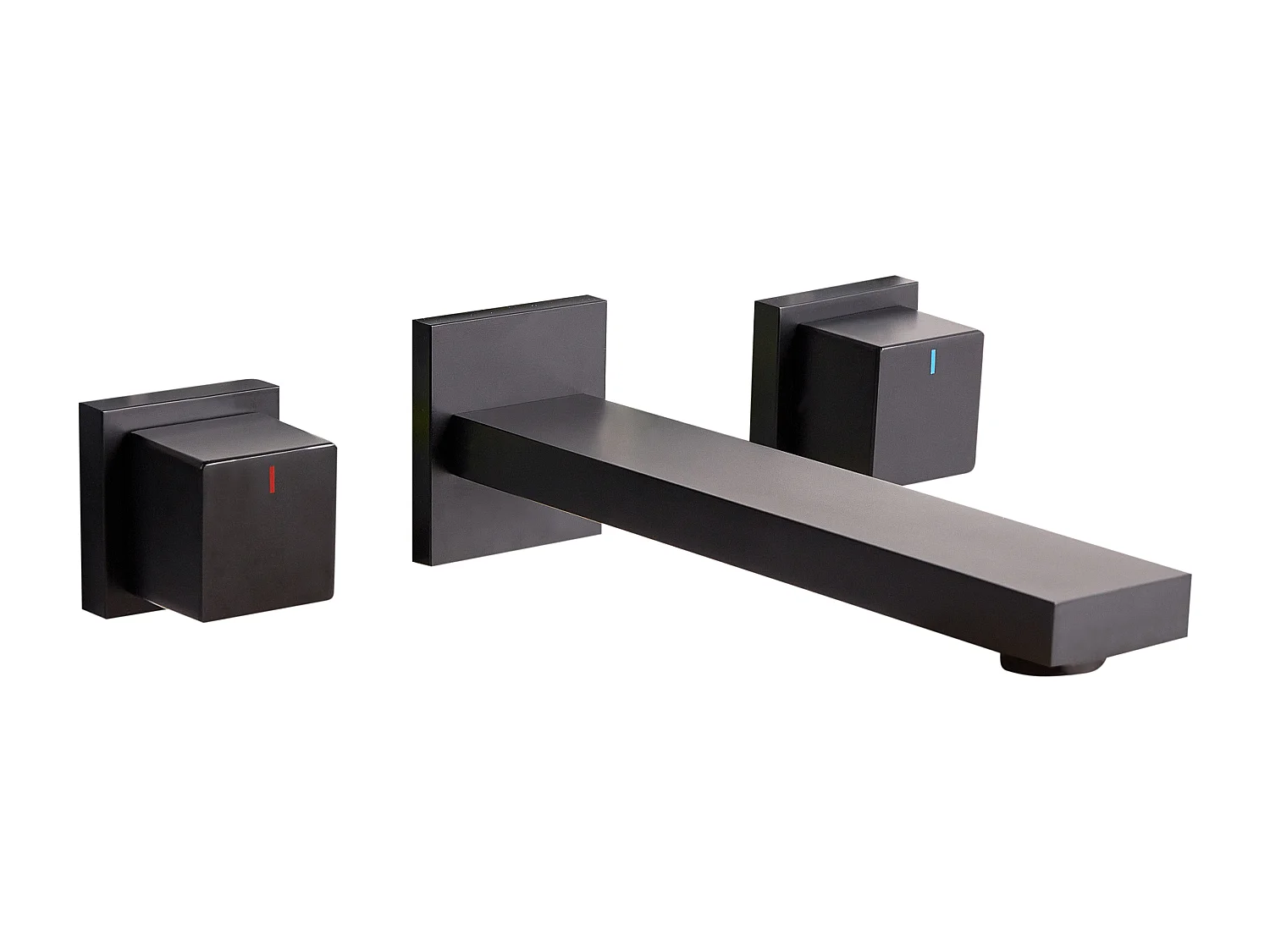 Robinet de lavabo mural PAILON Laiton Noir