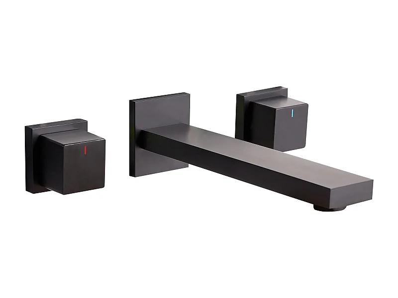 Wandmontierte Waschtischarmatur PAILON Schwarz