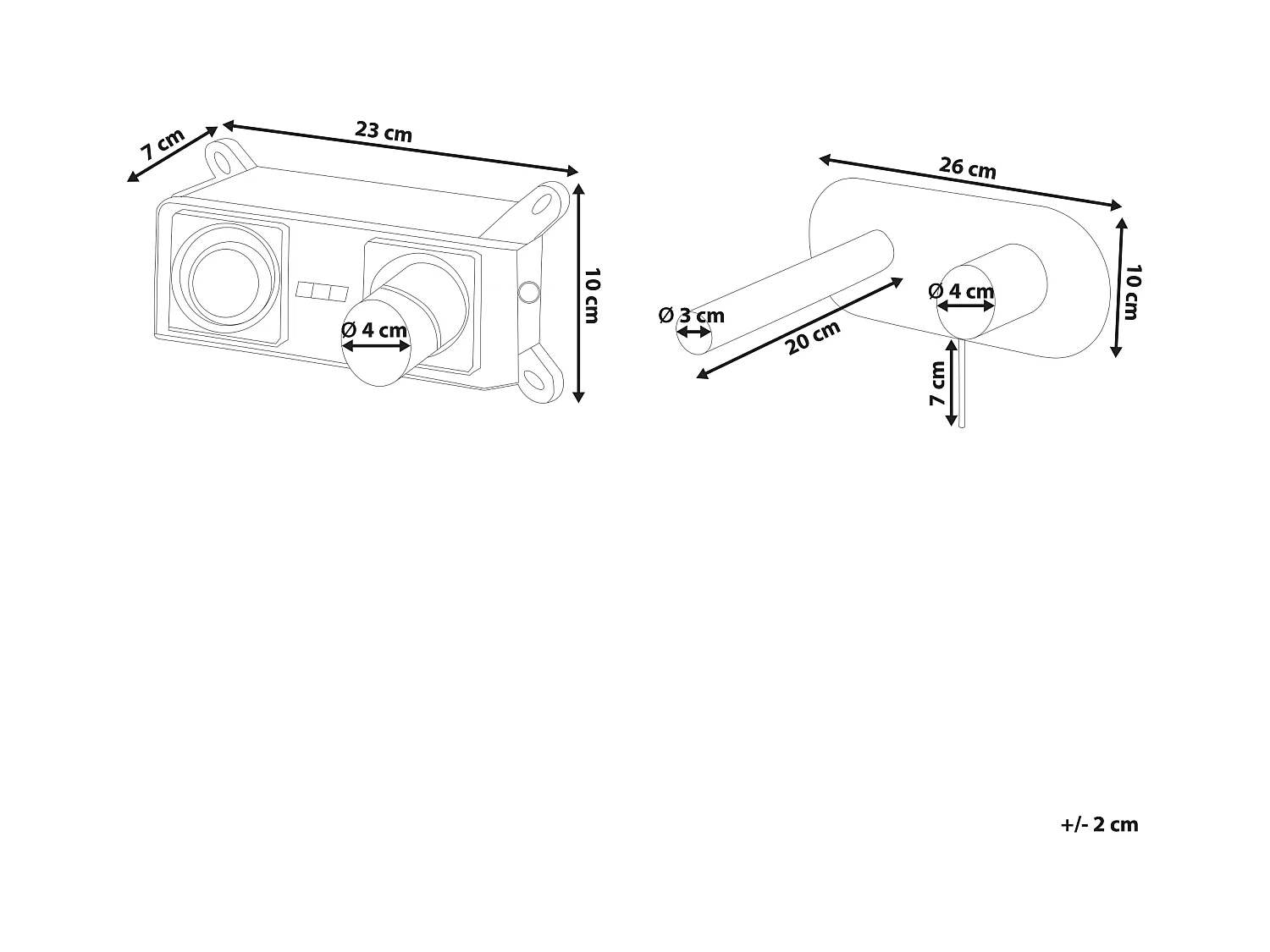 Grifo empotrado monomando de lavabo CLAVIJO Plateado