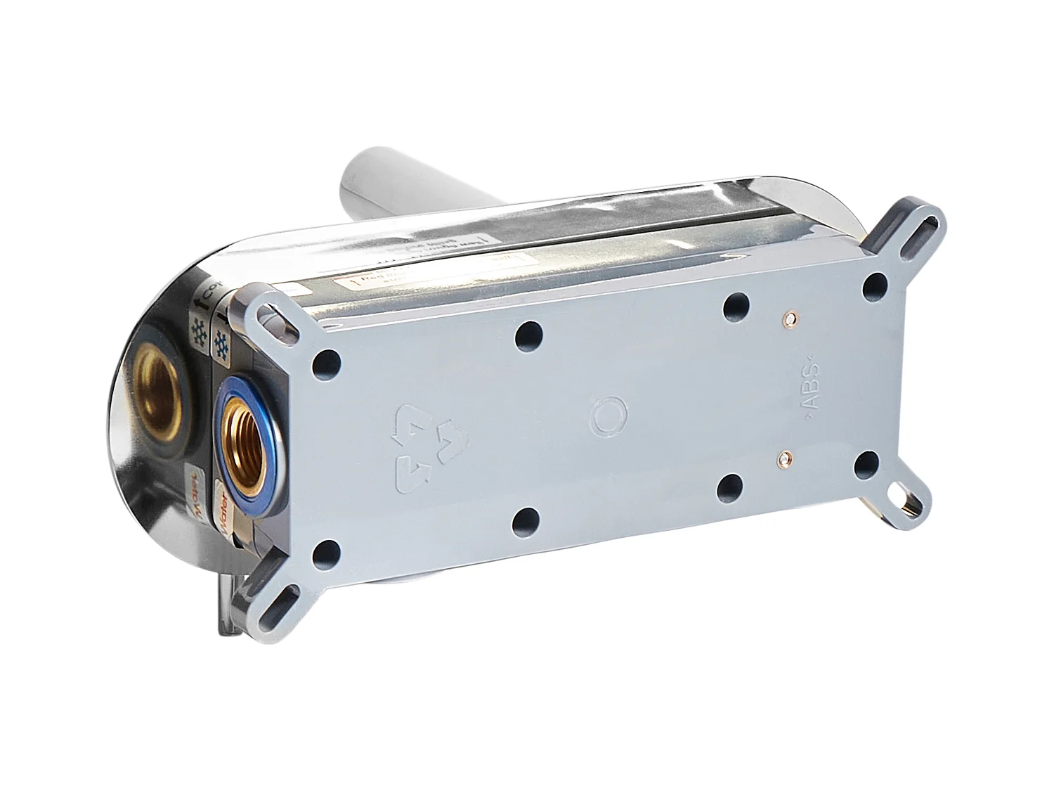 Grifo empotrado monomando de lavabo CLAVIJO Plateado