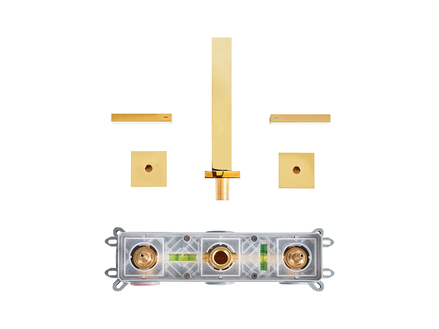 rubinetto miscelatore da parete per lavabo BERRACO Oro