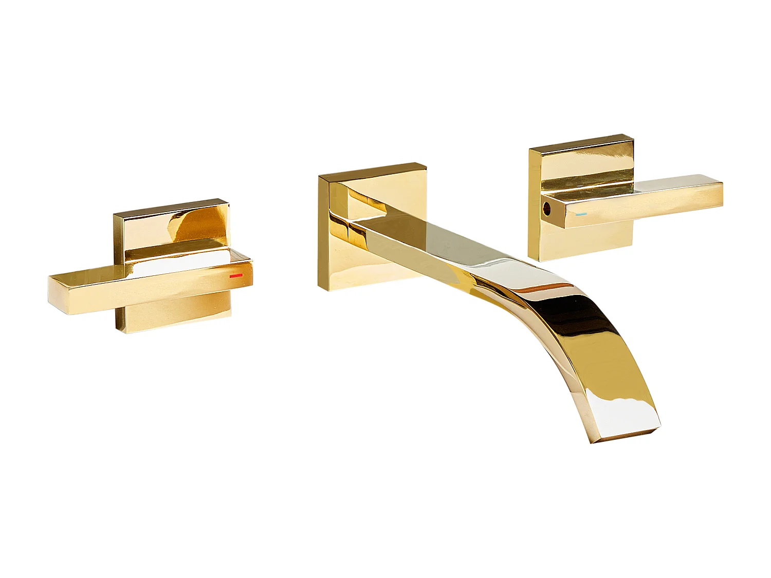 Wandmontierte Waschtischarmatur BERRACO Gold