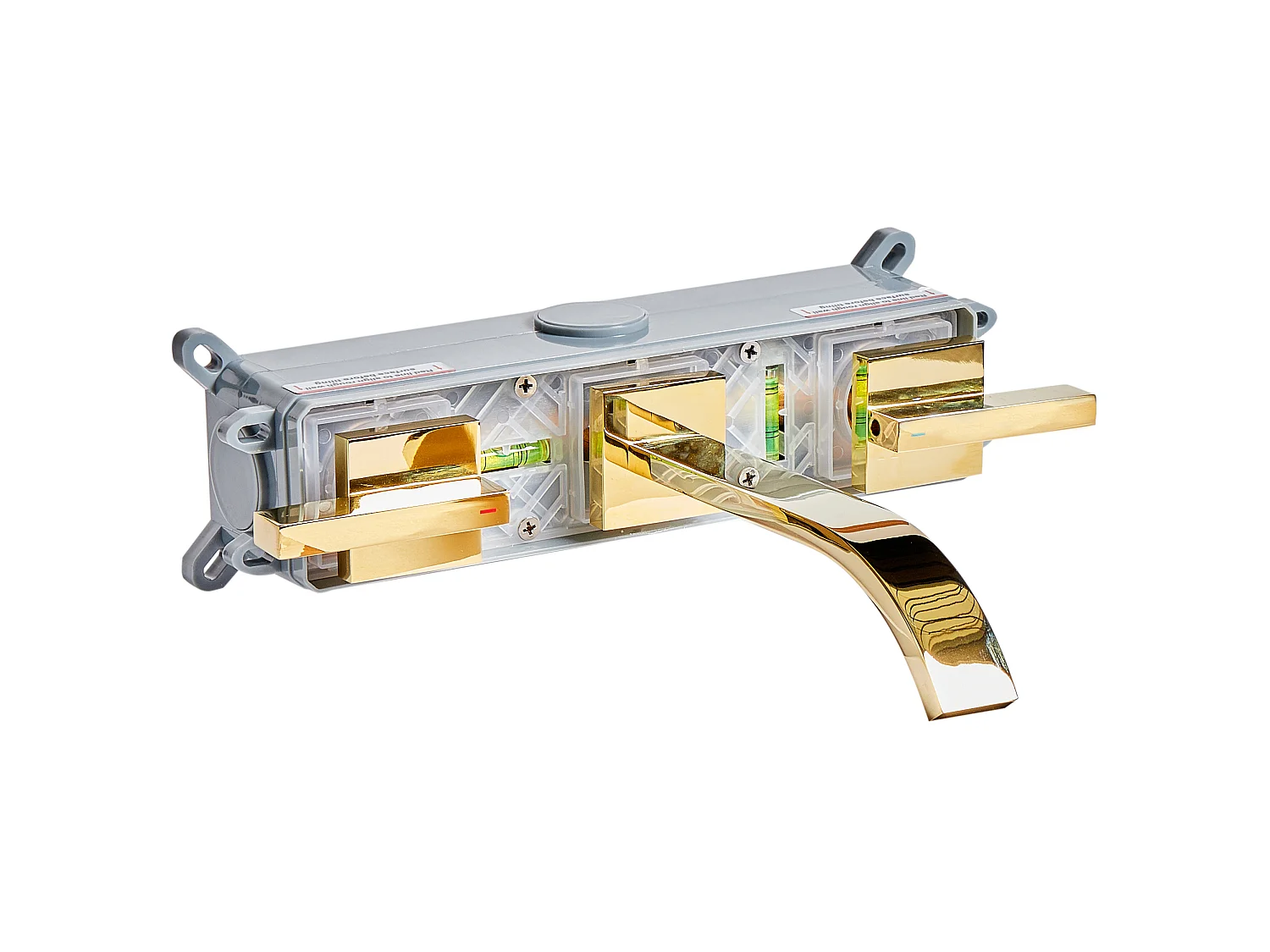 Wall Mounted Basin Mixer Tap BERRACO Brass Gold
