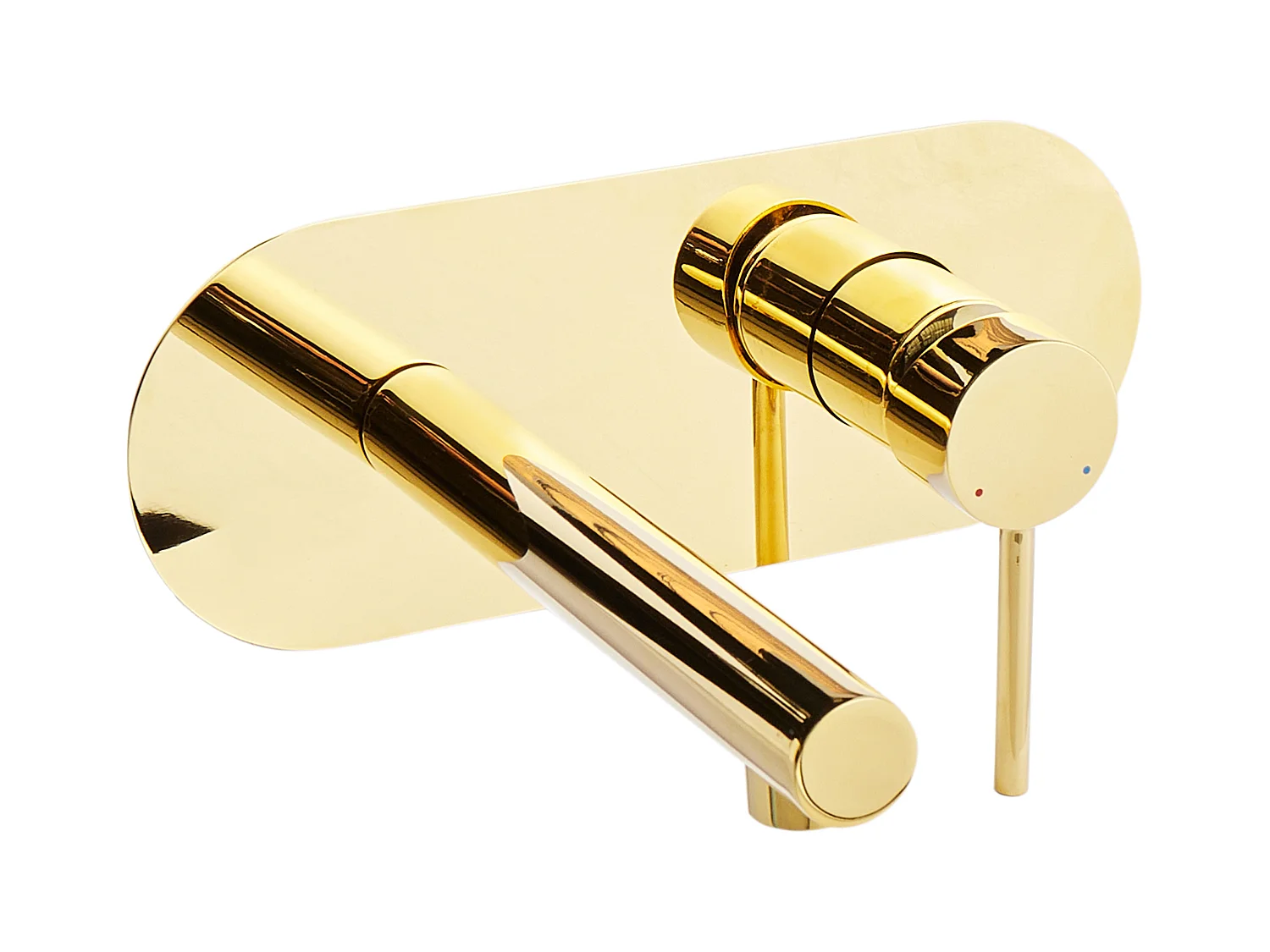 Robinet de lavabo mural CLAVIJO Laiton Doré