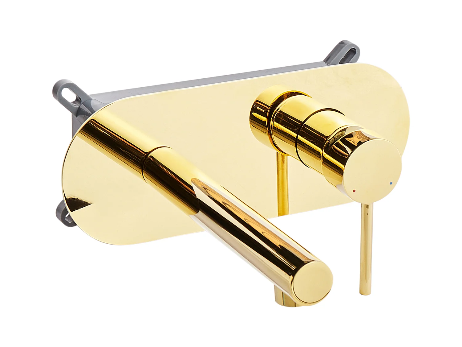 Robinet de lavabo mural CLAVIJO Laiton Doré