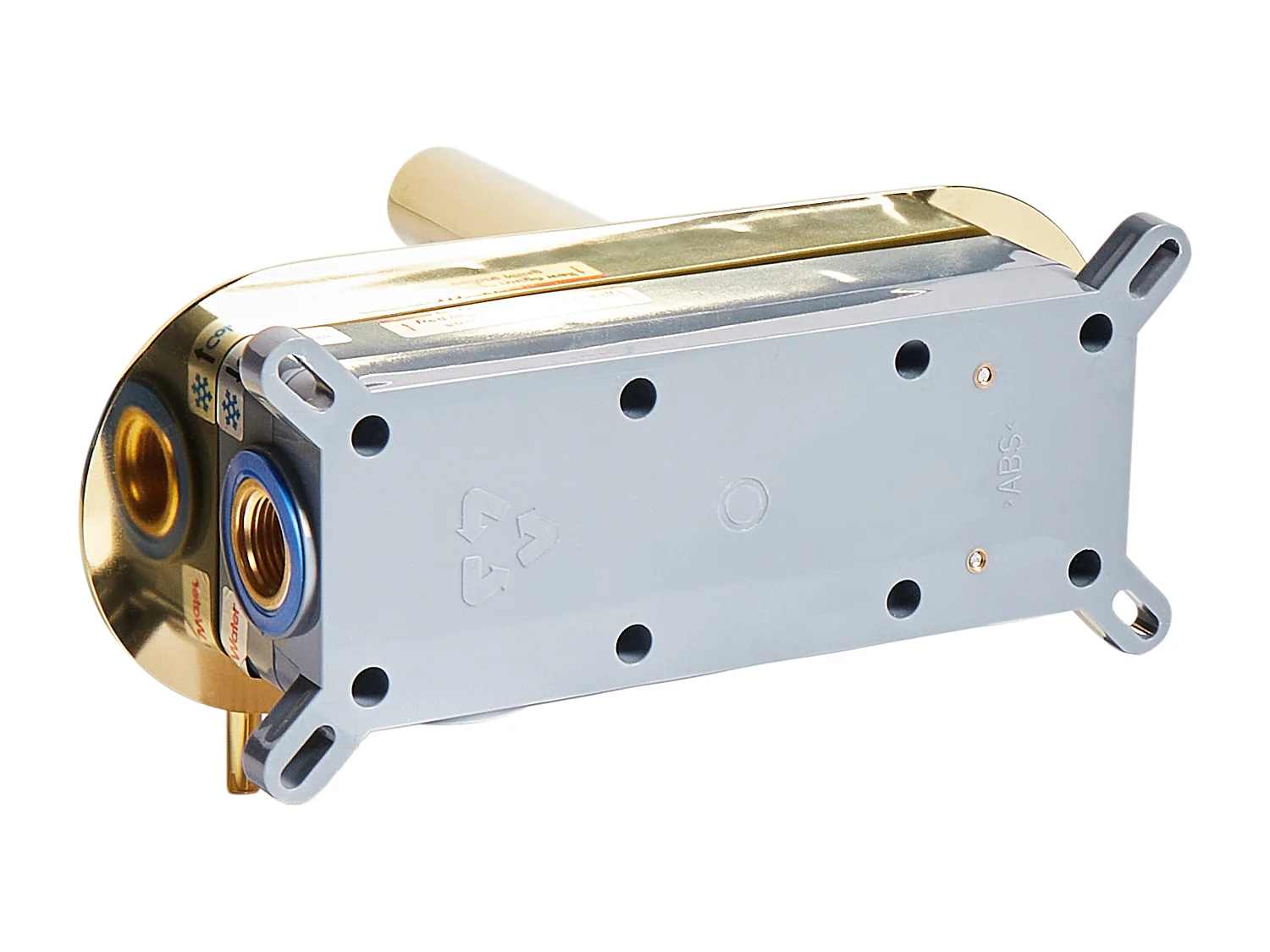 Robinet de lavabo mural CLAVIJO Laiton Doré