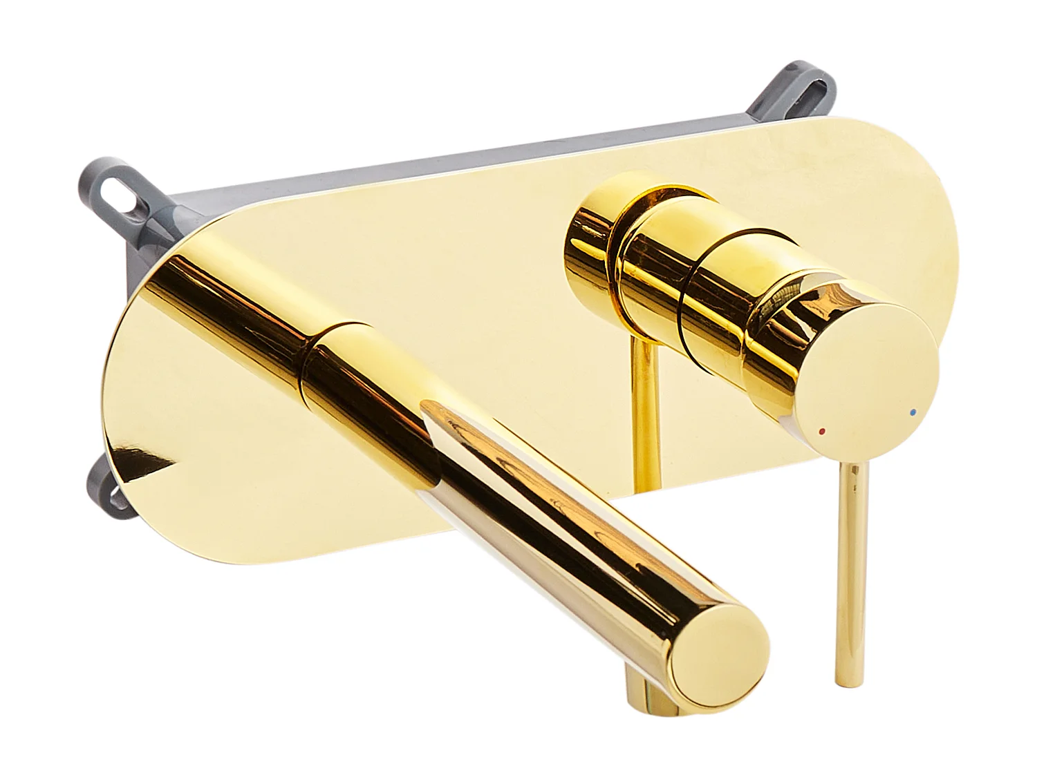 Robinet de lavabo mural CLAVIJO Laiton Doré