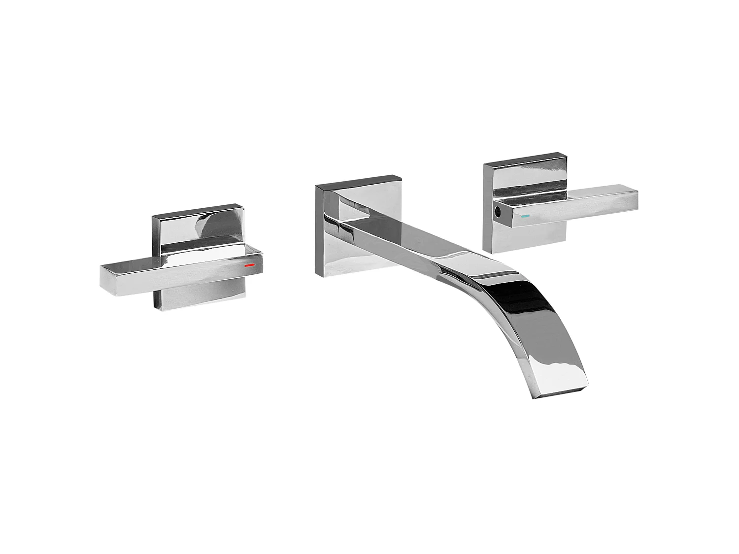 Wandmontierte Waschtischarmatur BERRACO Silber