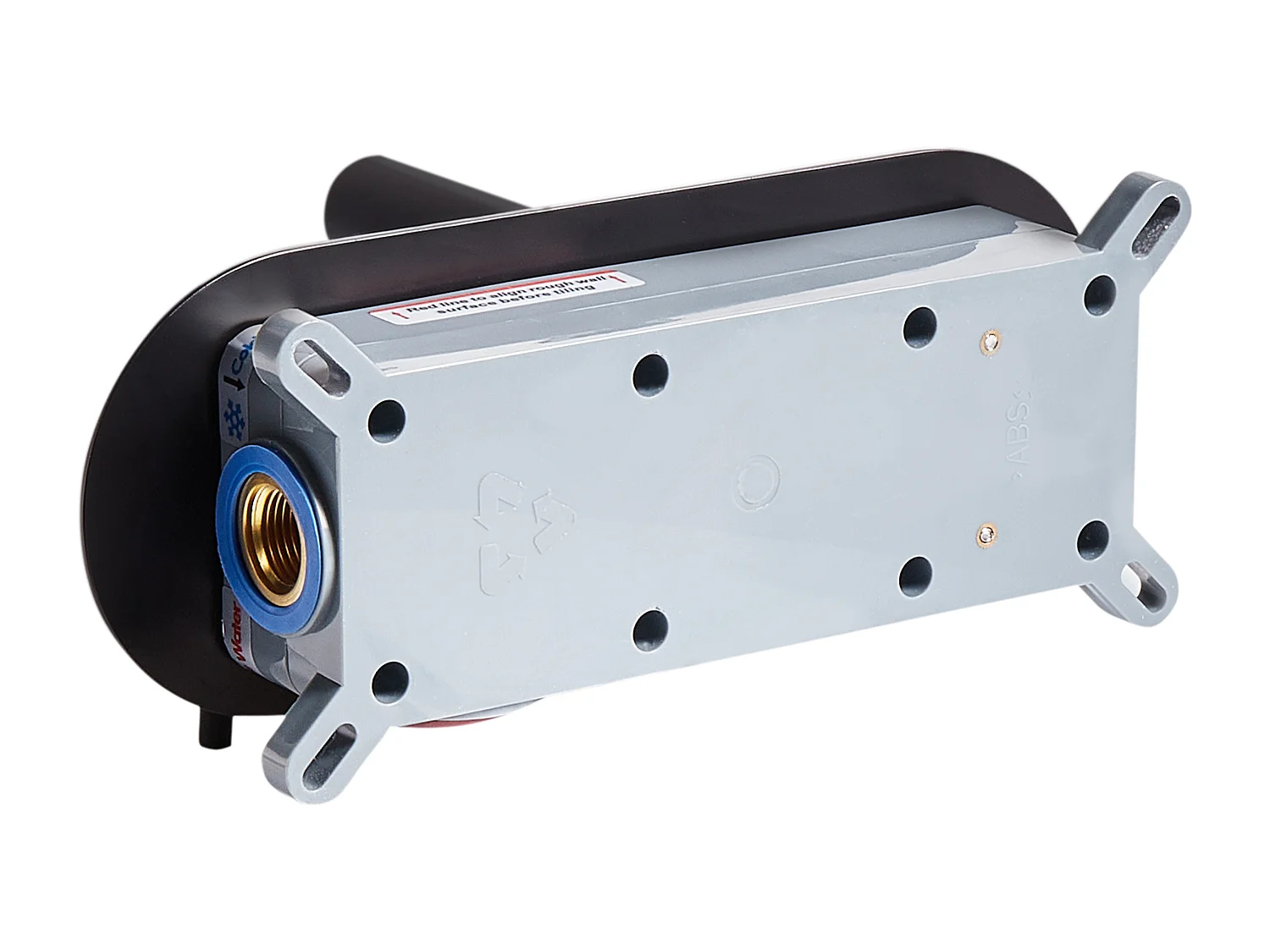 Robinet de lavabo mural CLAVIJO Laiton Noir