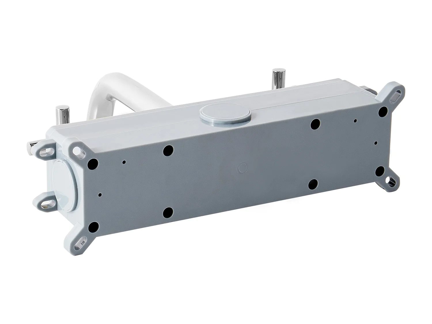 Robinet de lavabo mural KAIETEUR Laiton Argenté