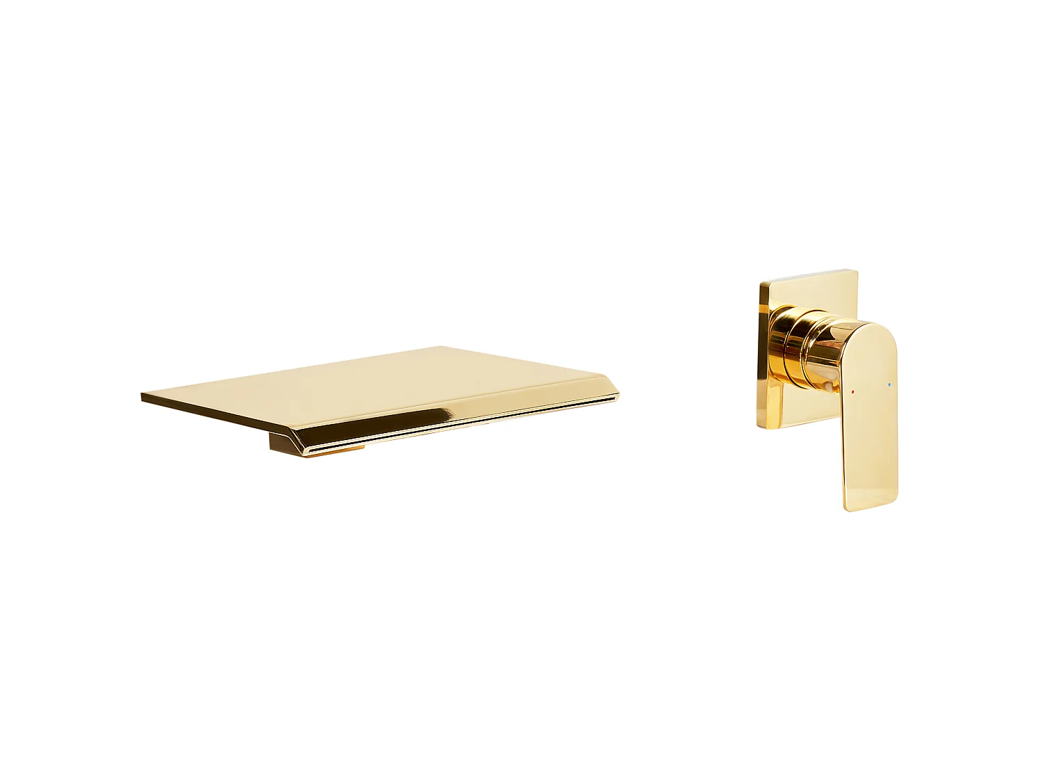 Wall Mounted Basin Mixer Tap APONWAO Brass Gold