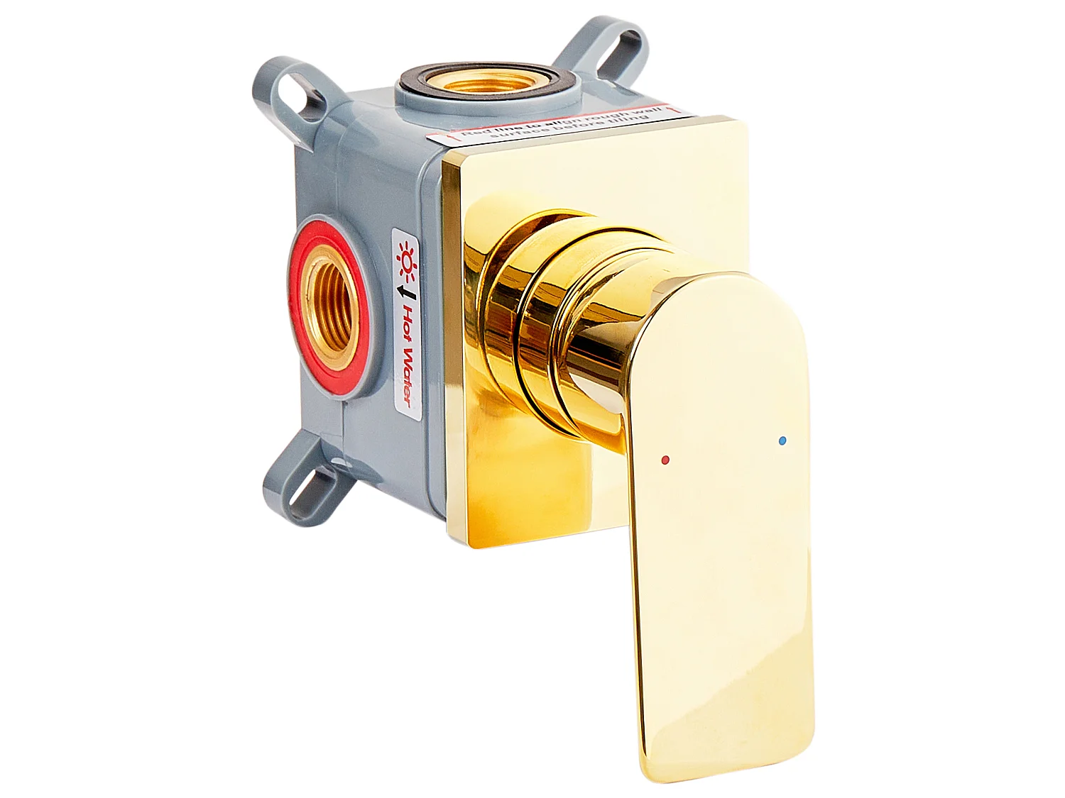 Wall Mounted Basin Mixer Tap APONWAO Brass Gold