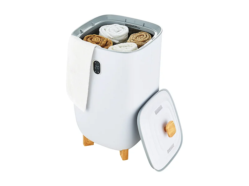 Sèche Serviettes Seau Chauffe Serviette SucceBuy 35L, Écran LED, Fonction Séchage, Minuterie, Blanc