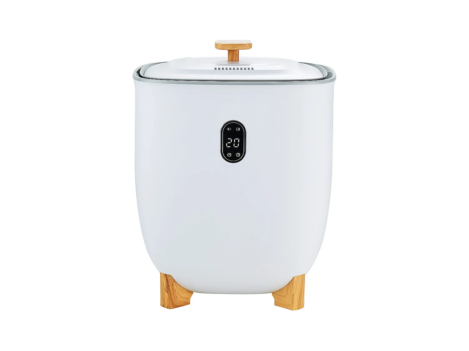 Sèche Serviettes Seau Chauffe Serviette SucceBuy 25L, Écran LED, Chauffage par le Bas, Minuterie, Blanc