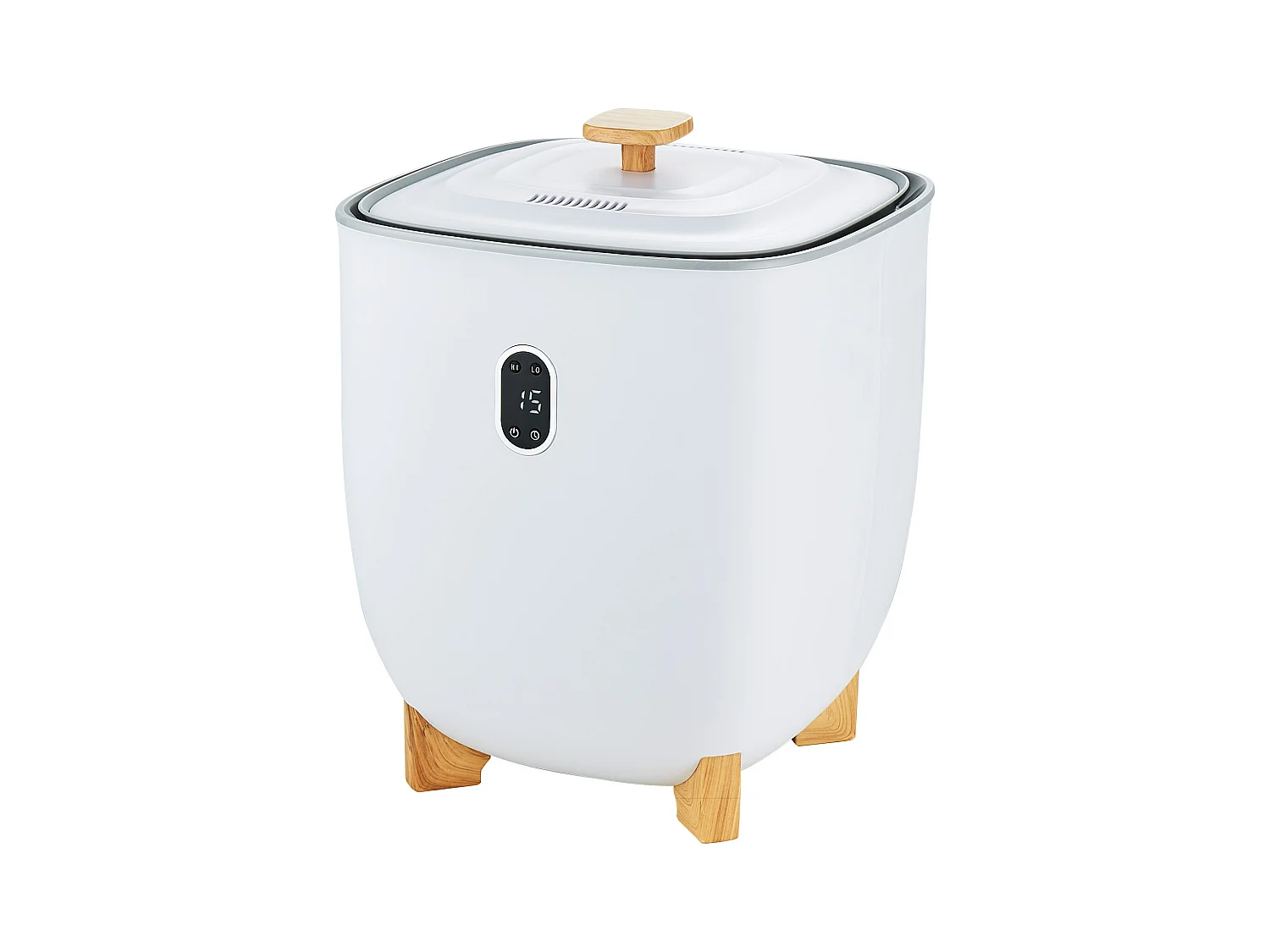 Sèche Serviettes Seau Chauffe Serviette SucceBuy 25L, Écran LED, Chauffage par le Bas, Minuterie, Blanc