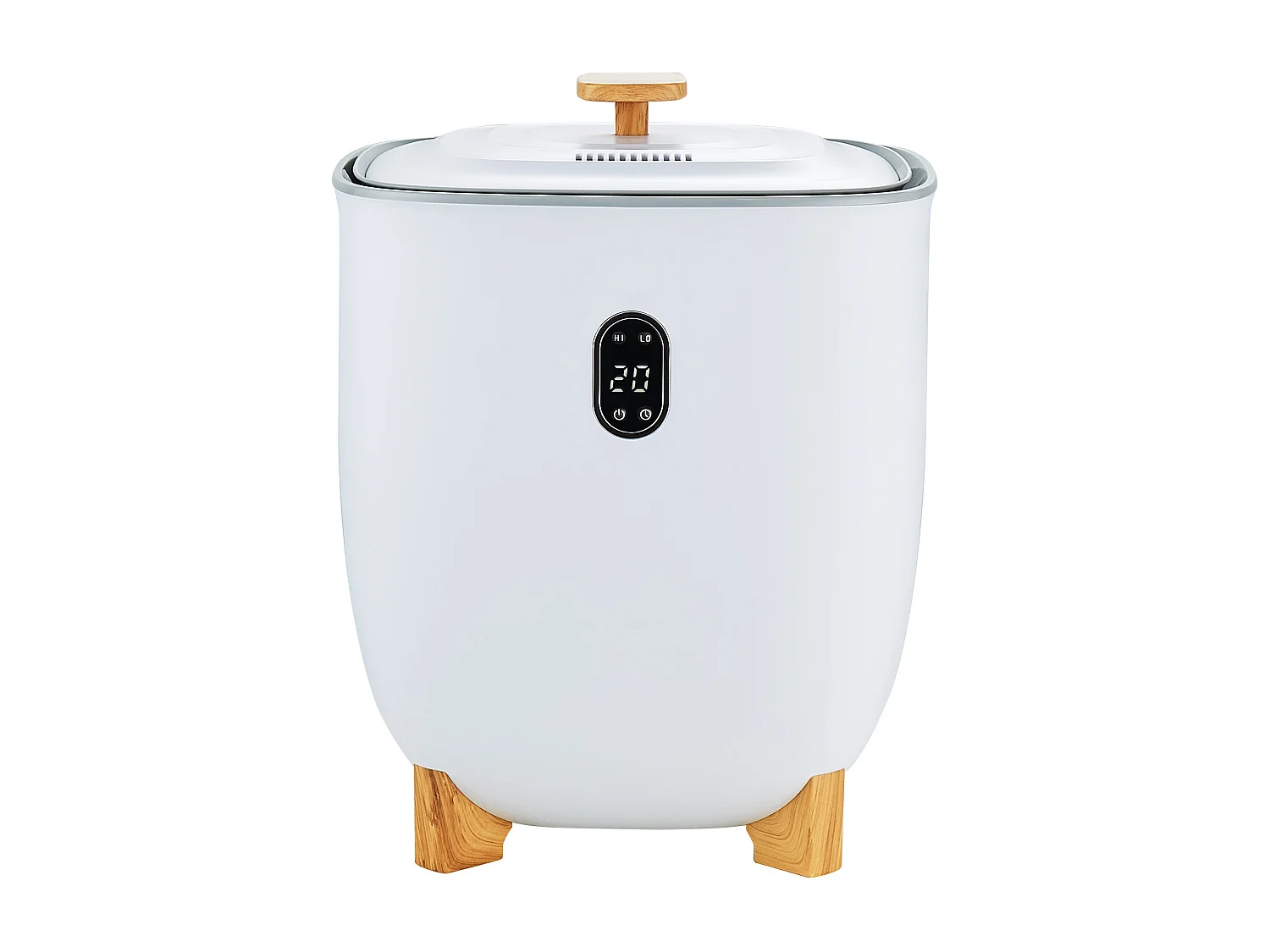 Handdoekdroger SucceBuy, Handdoekverwarmende Bak 25L, LED-scherm, Bodemverwarming, Timer, Wit