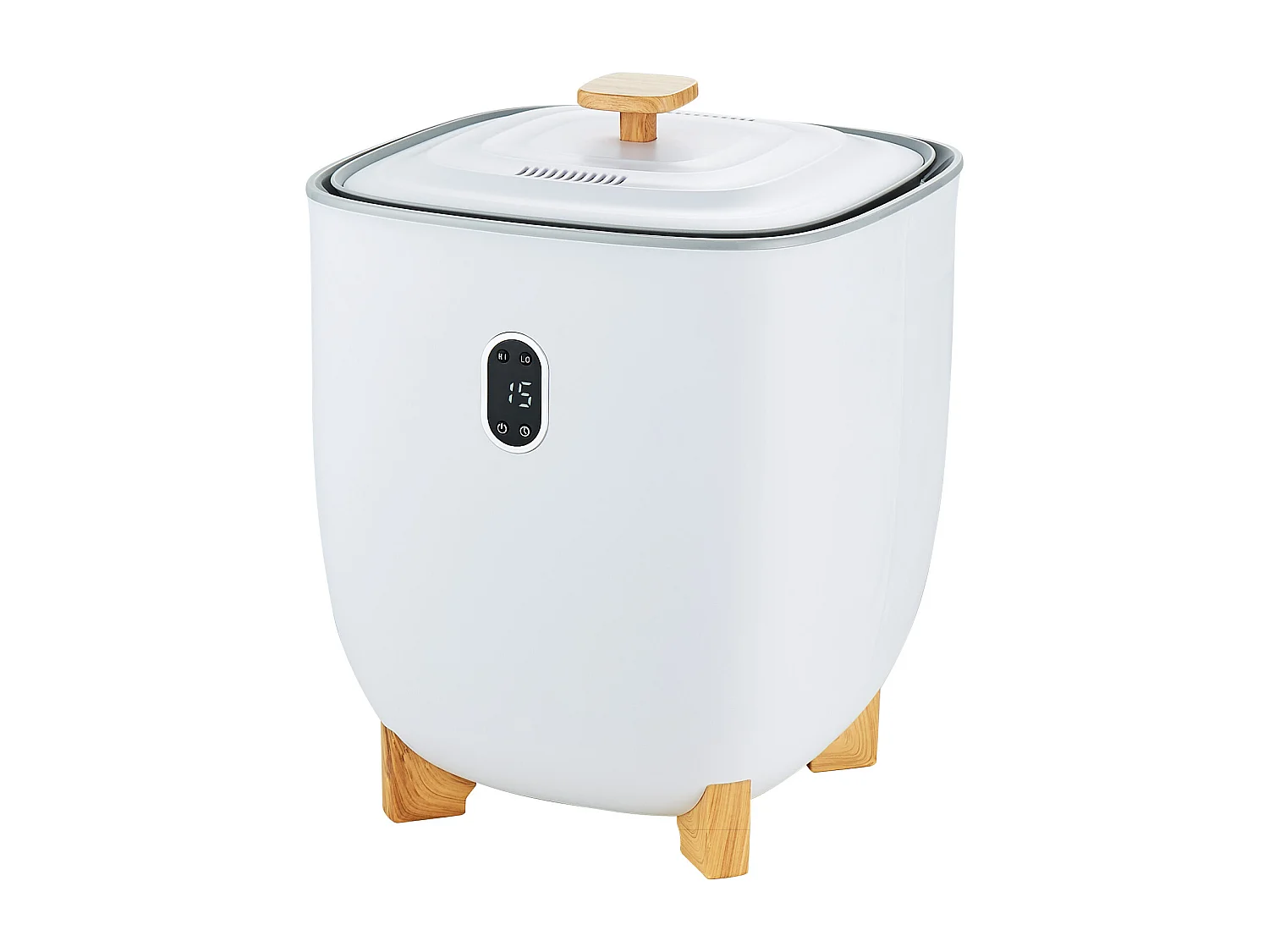 Handdoekdroger SucceBuy, Handdoekverwarmende Bak 25L, LED-scherm, Bodemverwarming, Timer, Wit