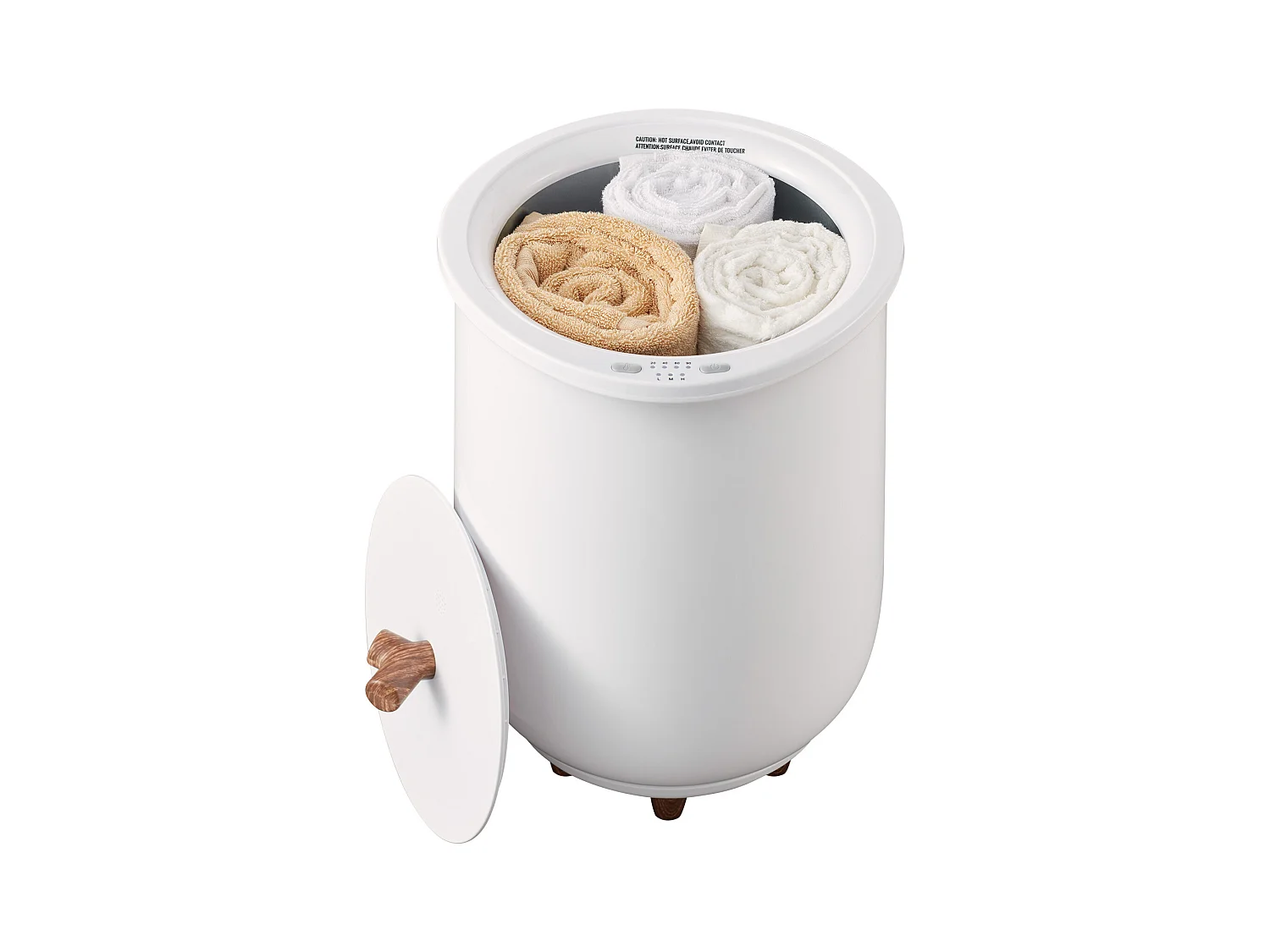 Sèche Serviettes Seau Chauffe Serviette SucceBuy 20L, Grand Radiateur de Salle de Bain avec Lumière LED