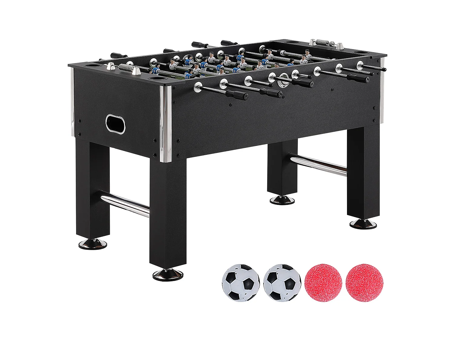 Babyfoot Table de Jeu Football SucceBuy Table de Baby-Foot de 139.7 cm, Jeu de Football Standard pour un Usage Domestique