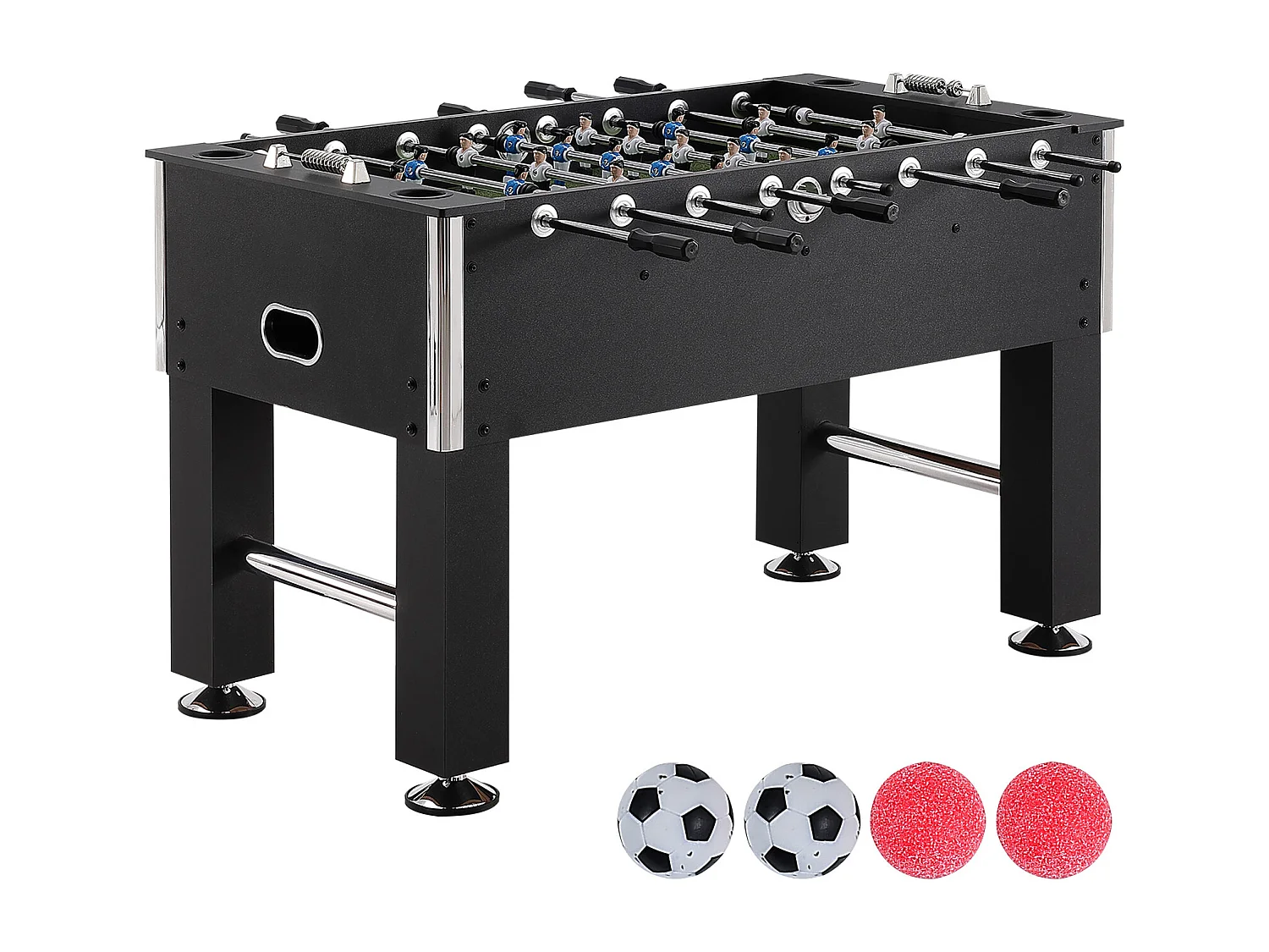 Babyfoot Table de Jeu Football SucceBuy Table de Baby-Foot de 139.7 cm, Jeu de Football Standard pour un Usage Domestique