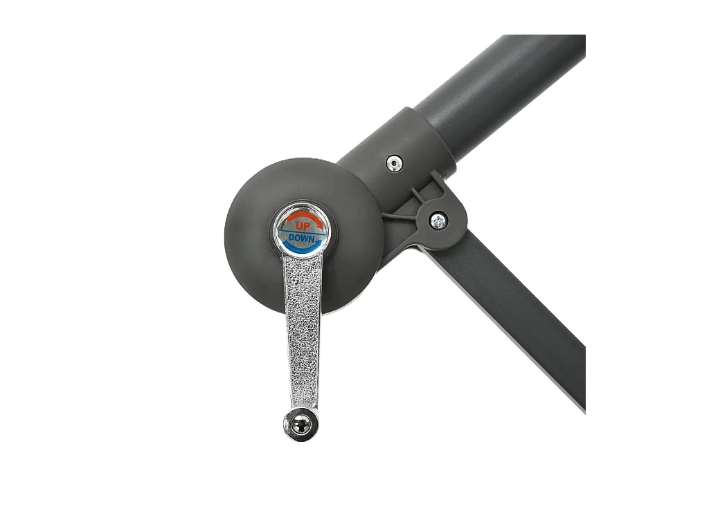 Parasol déporté Ø 300 cm avec éclairage LED