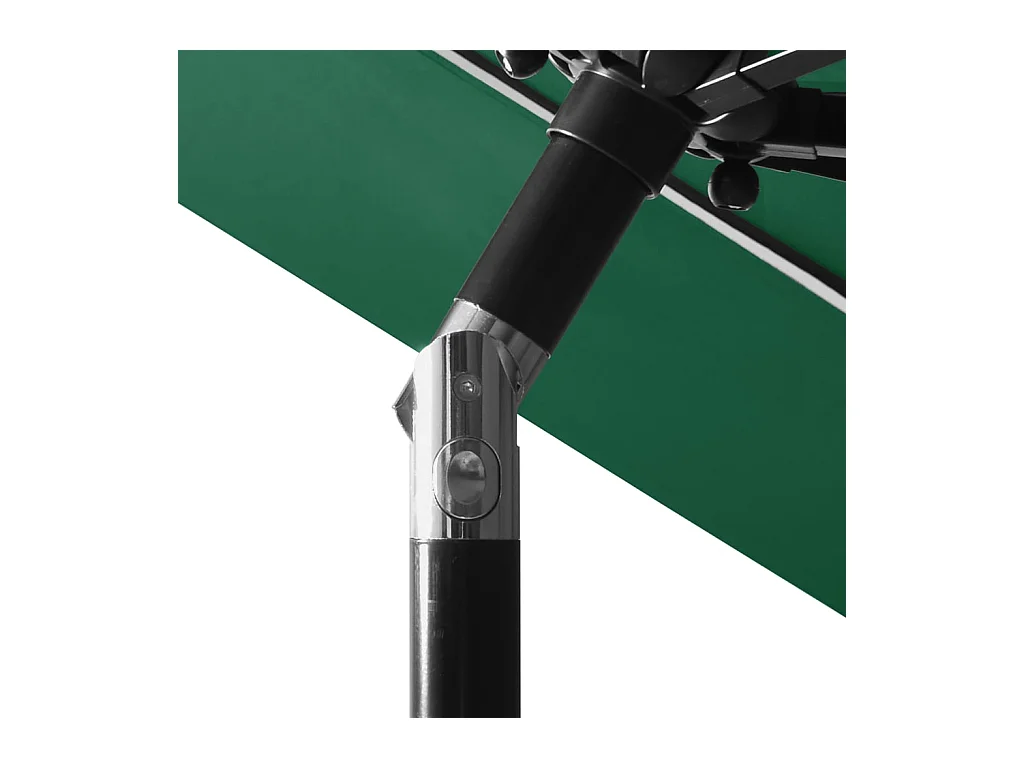 Parasol de 3 niveles con mástil de aluminio de 3 metros