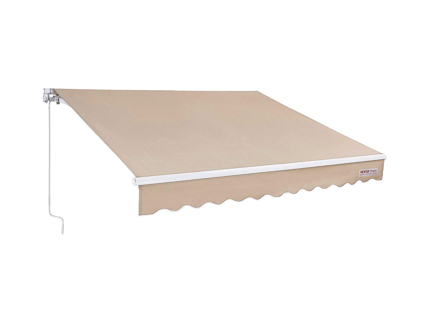 Store Banne Manuel Rétractable SucceBuy Auvent de Terrasse Rétractable 243.84 x 213.36cm Auvent Pare-soleil Abri avec Manivelle