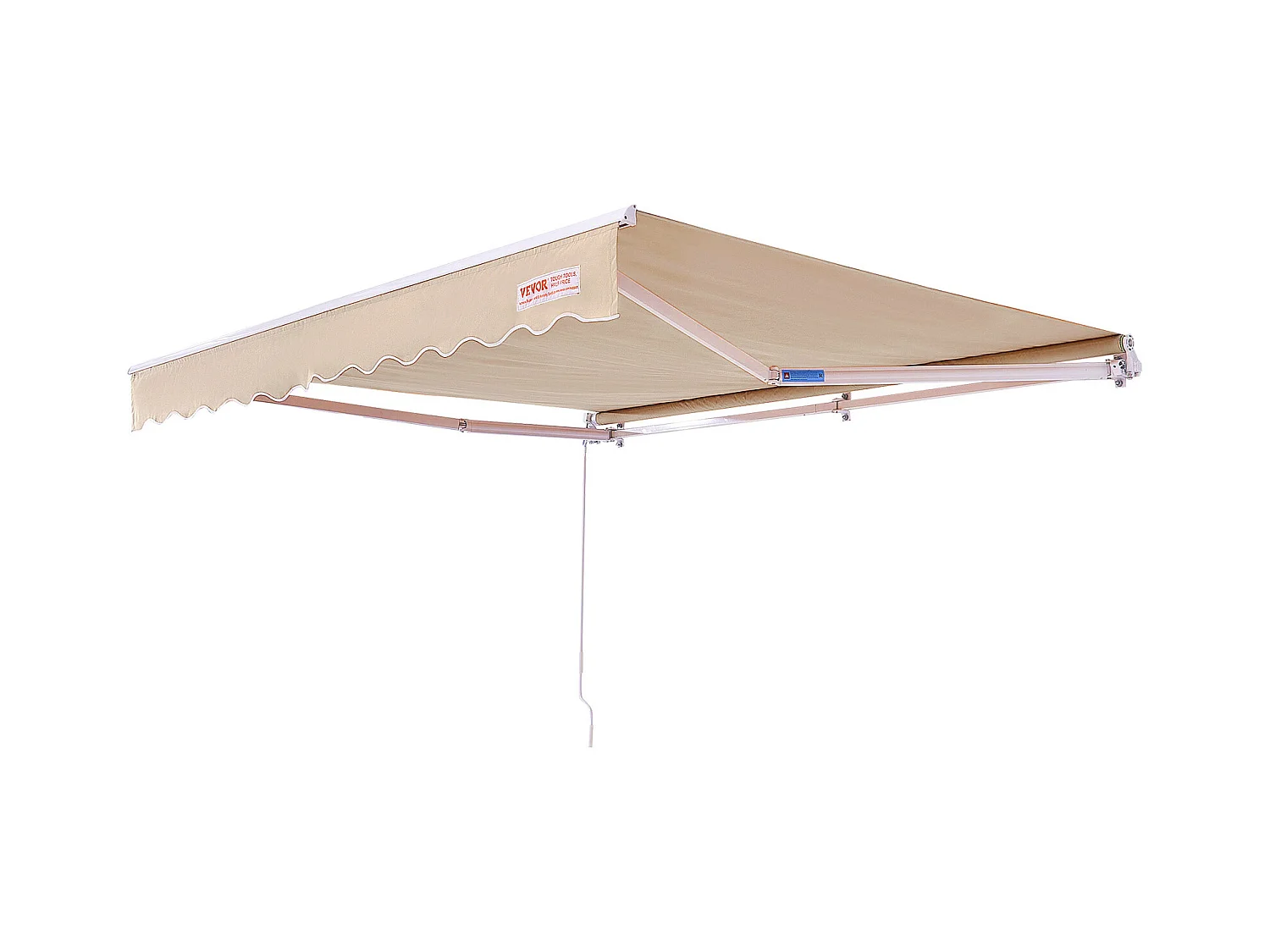 Store Banne Manuel Rétractable SucceBuy Auvent de Terrasse Rétractable 243.84 x 213.36cm Auvent Pare-soleil Abri avec Manivelle