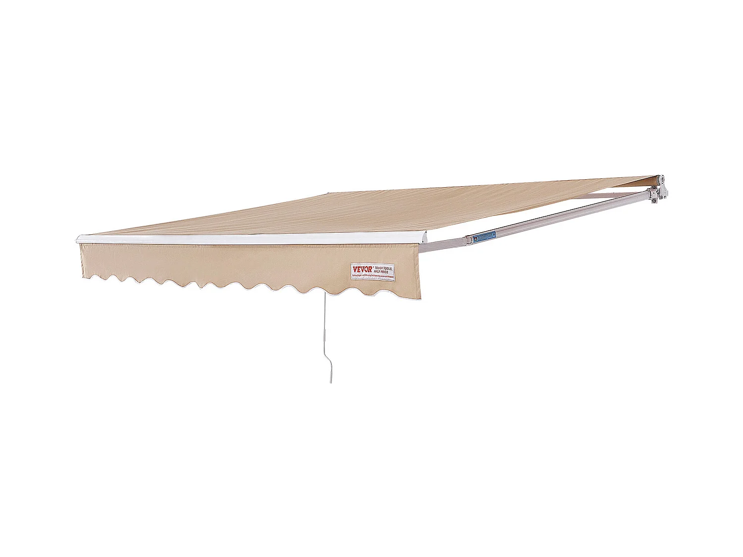 Store Banne Manuel Rétractable SucceBuy Auvent de Terrasse Rétractable 243.84 x 213.36cm Auvent Pare-soleil Abri avec Manivelle