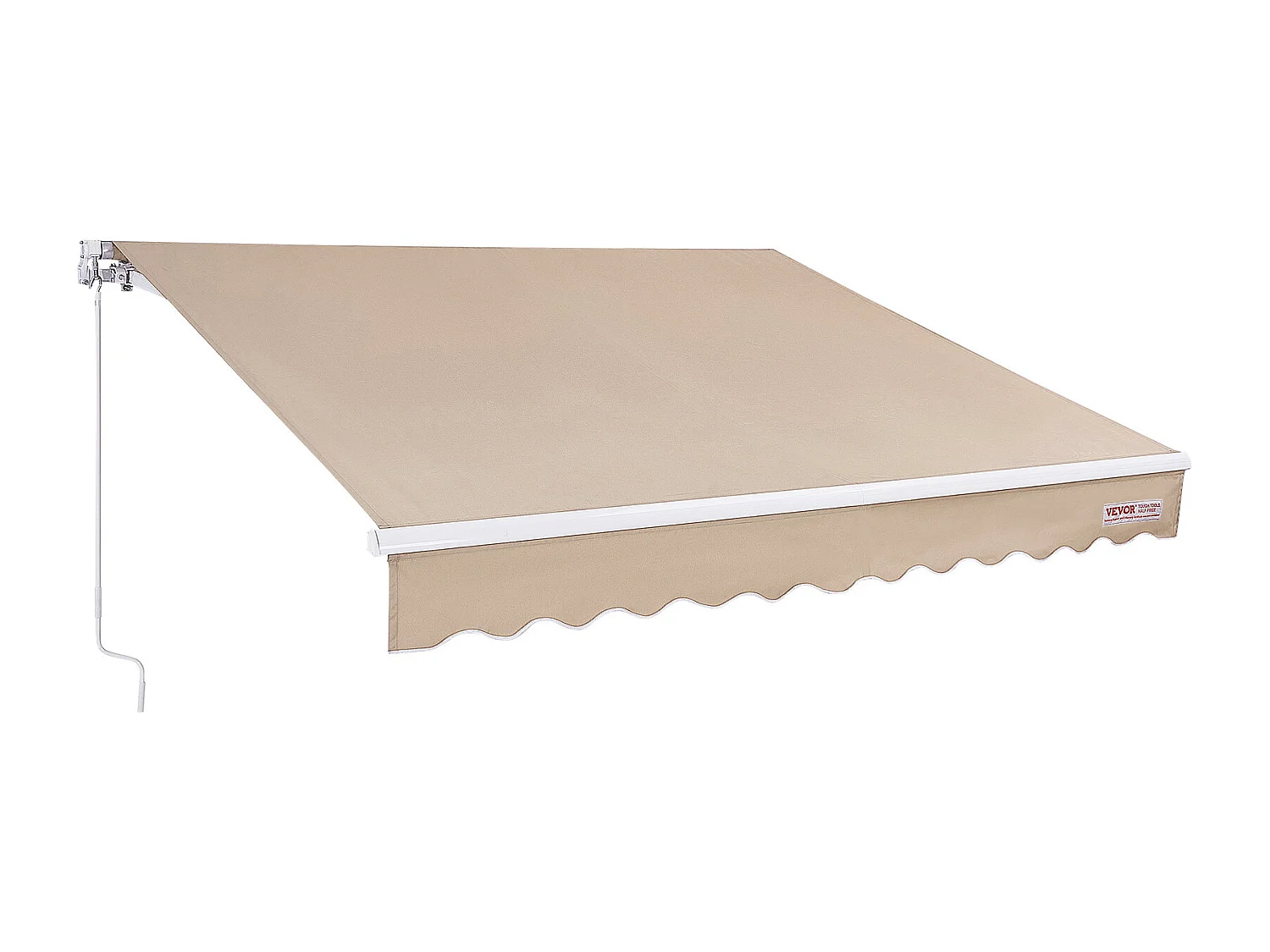 Store Banne Manuel Rétractable SucceBuy Auvent de Terrasse Rétractable 243.84 x 213.36cm Auvent Pare-soleil Abri avec Manivelle
