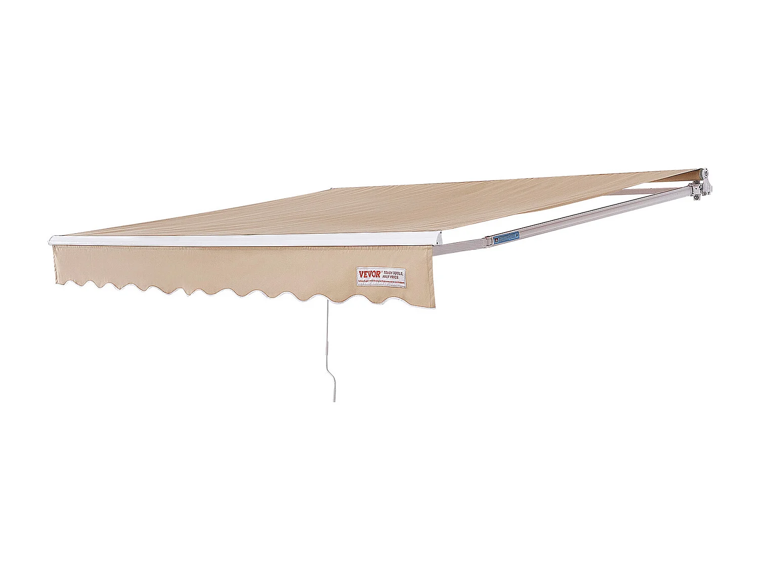 Store Banne Manuel Rétractable SucceBuy Auvent de Terrasse Rétractable 243.84 x 213.36cm Auvent Pare-soleil Abri avec Manivelle