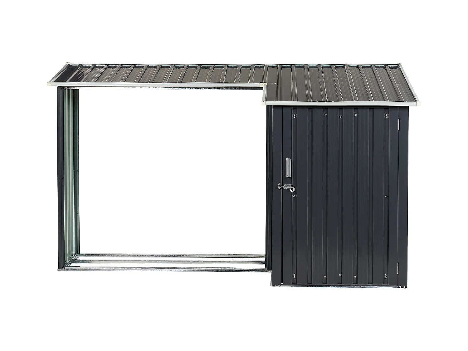 Abri de jardin AOSTA 270 cm 105 cm Noir